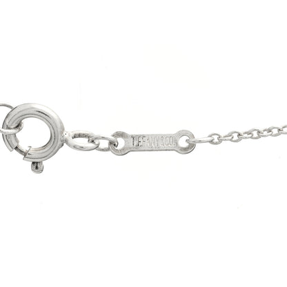 Tiffany Sterling Silver Elsa Peretti Letter A Pendant Necklace 5 of 5