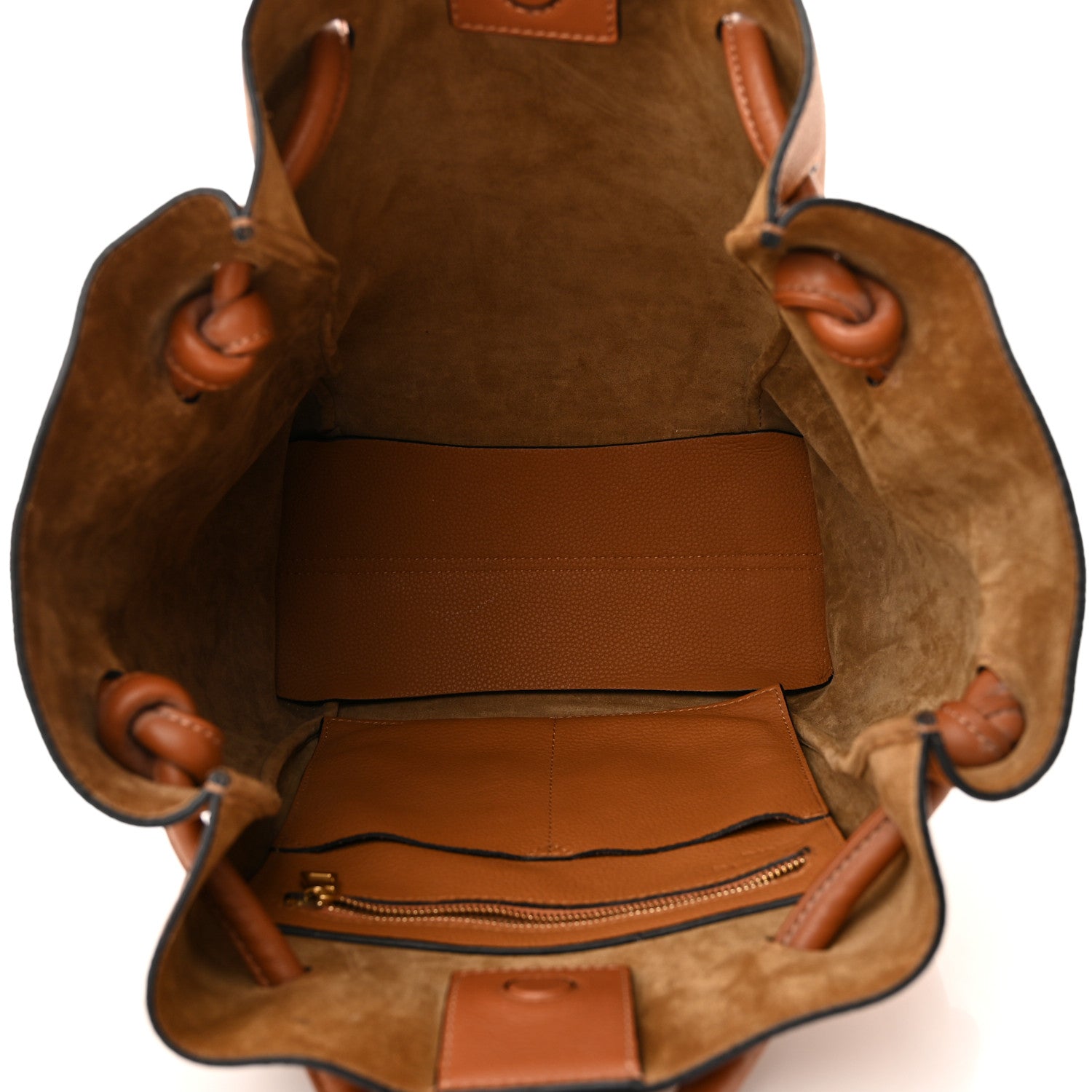 Loewe Calfskin Small Flamenco Knot Bag Caramel 5 of 9