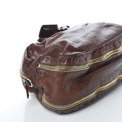 Prada Cervo Antik Bowler Tote Brown 5 of 10