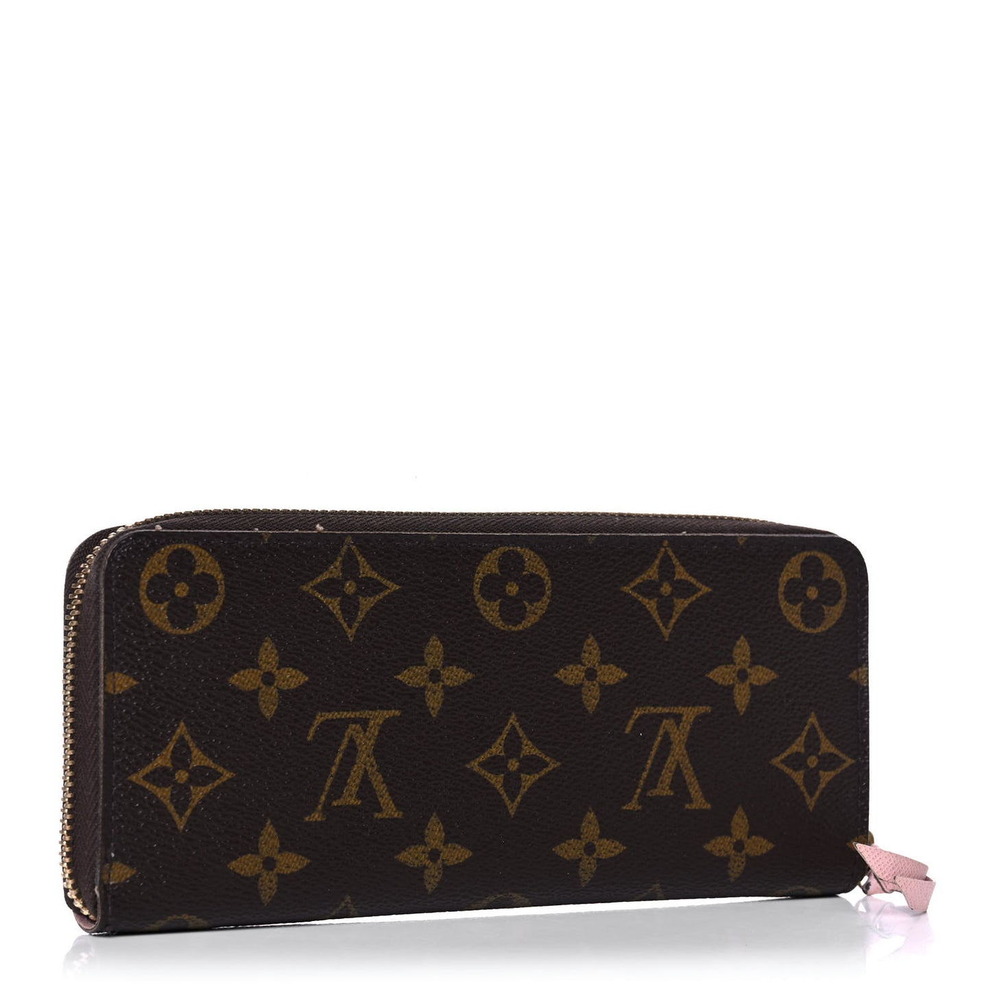 Monogram Clemence Wallet Rose Ballerine