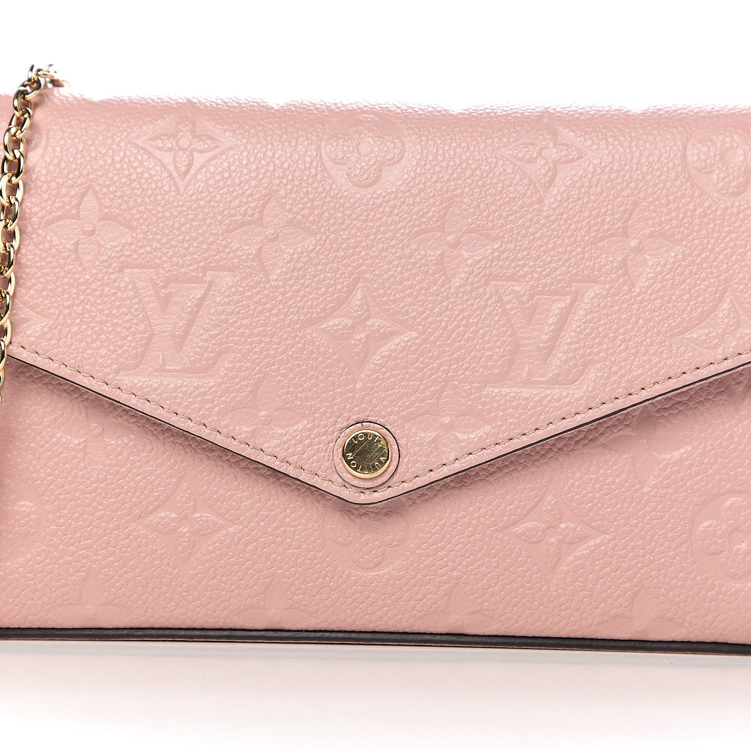Louis Vuitton Empreinte Pochette Felicie Chain Wallet Rose Poudre 10 of 10