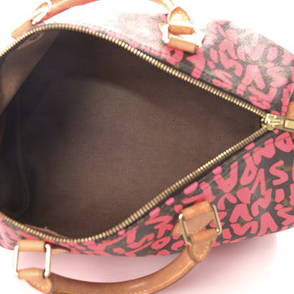 Louis Vuitton Monogram Graffiti Speedy 30 Fuchsia 4 of 11