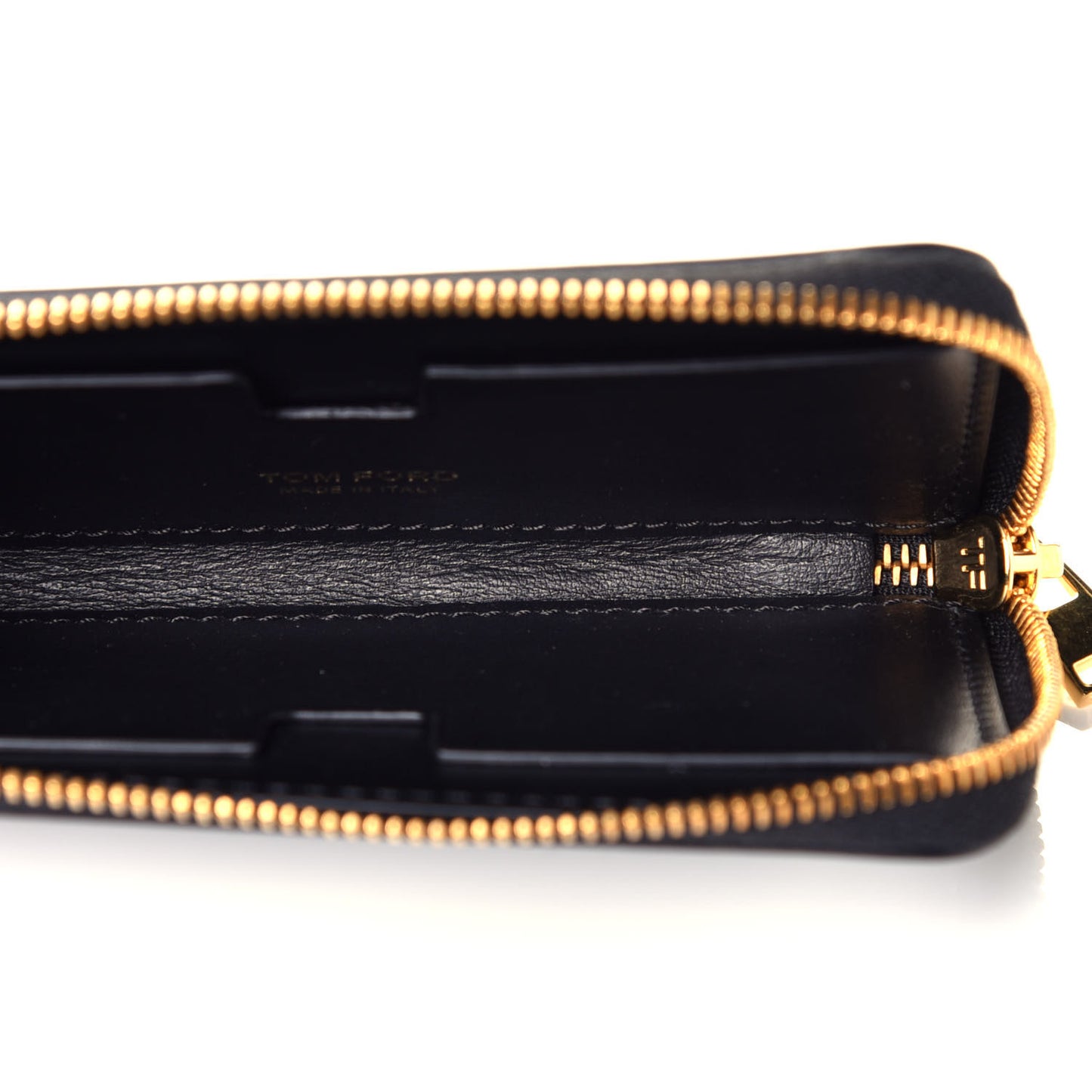 Metallic Calfskin Key Pouch Silver