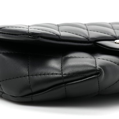 Chanel Calfskin Quilted CC Uniform Flap Belt Bag Black 9 of 11