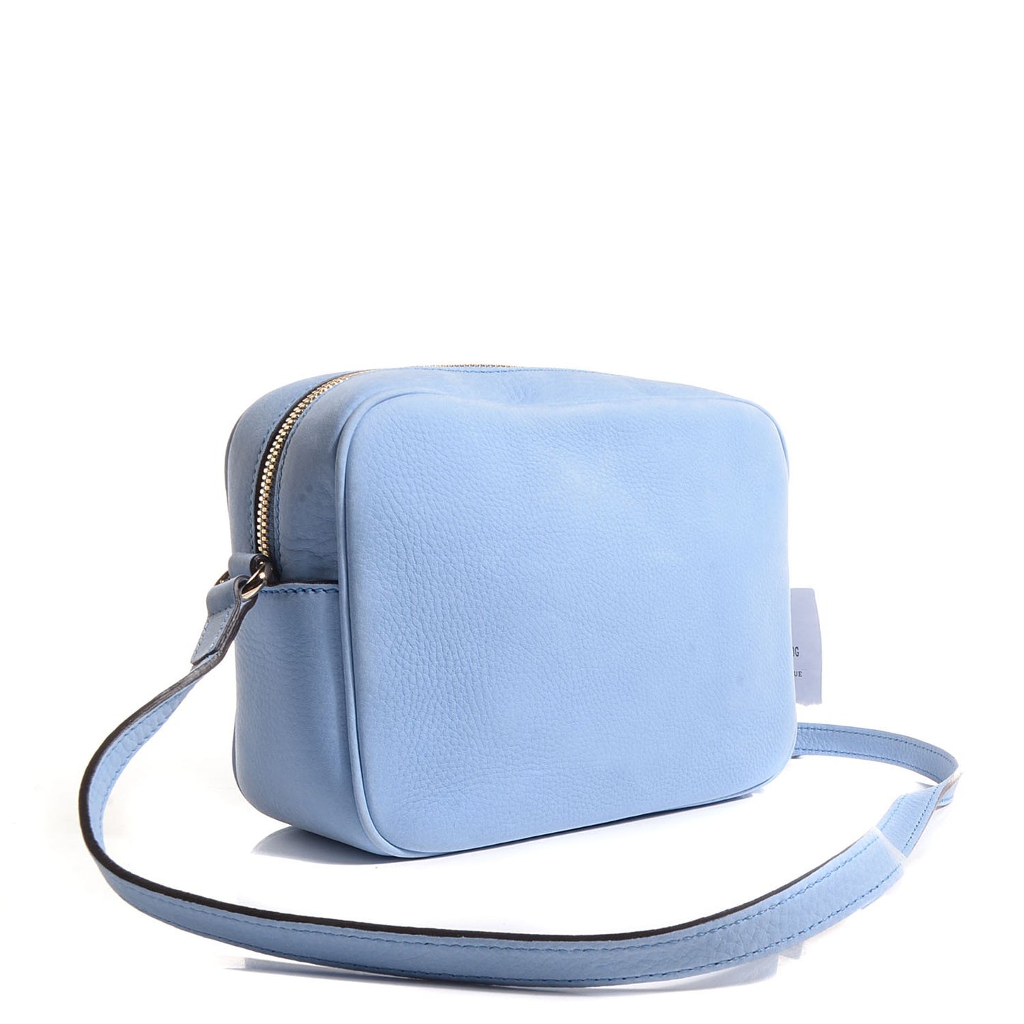 Vitello Range Small Soho Disco Bag Mineral Blue