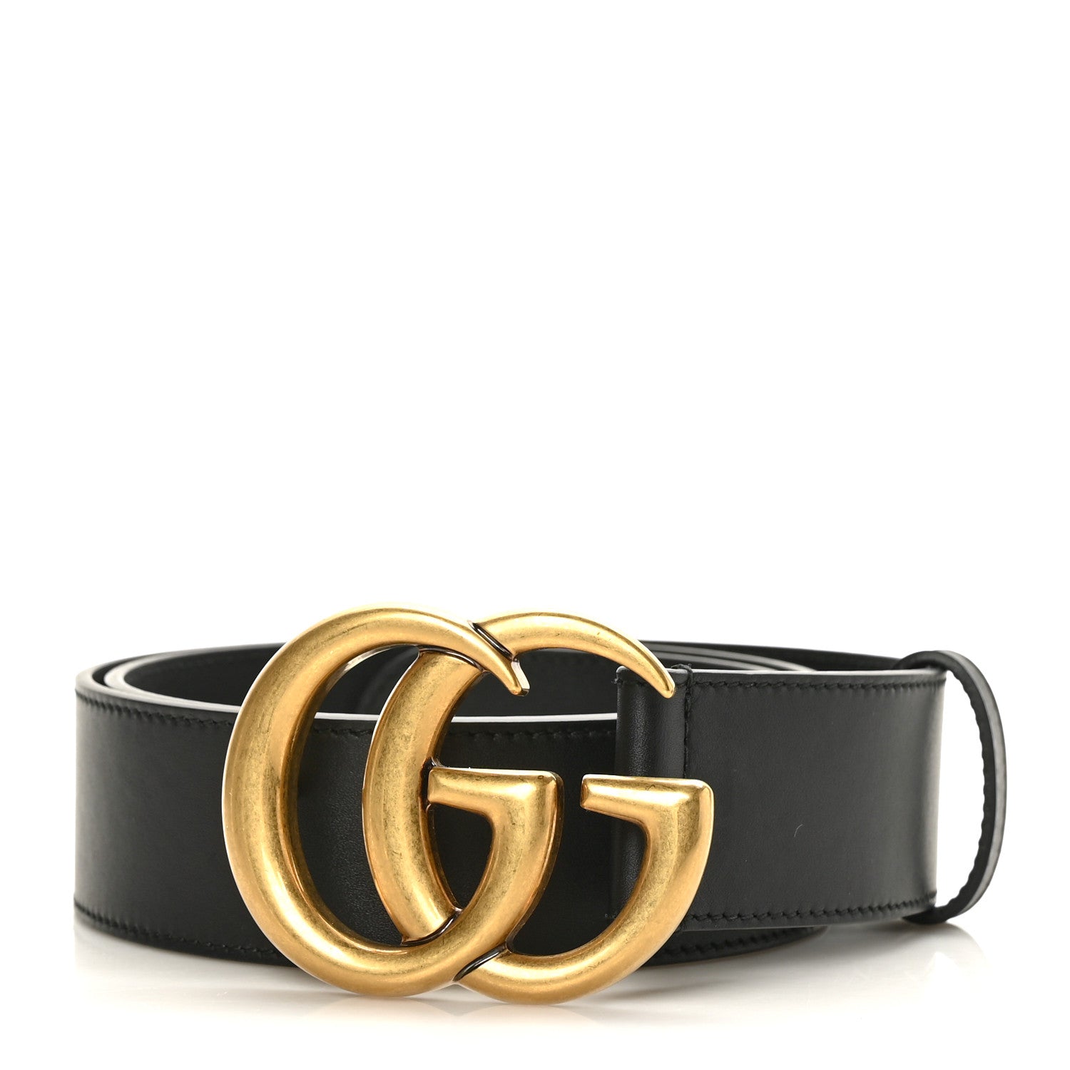 Gucci Calfskin Double G 40mm Belt 85 34 Black 1 of 5