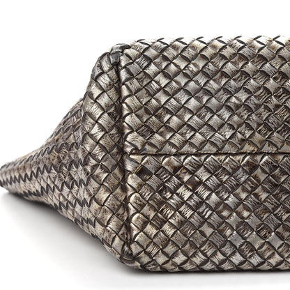 Bottega Veneta Intrecciato Mini Cabat Platino Ossidato 11 of 12