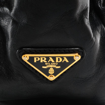 Prada Leather Dressy New Look Shoulder Bag Nero Black 9 of 9