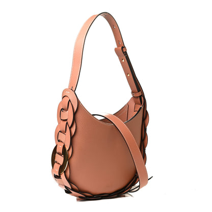 Chloe Small Grain Smooth Calfskin Small Darryl Hobo Muted Brown 2 of 10