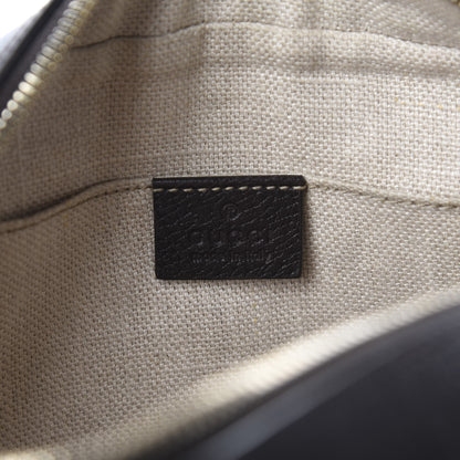 Gucci GG Supreme Monogram Web Small Webby Bee Shoulder Bag Dark Brown 8 of 10