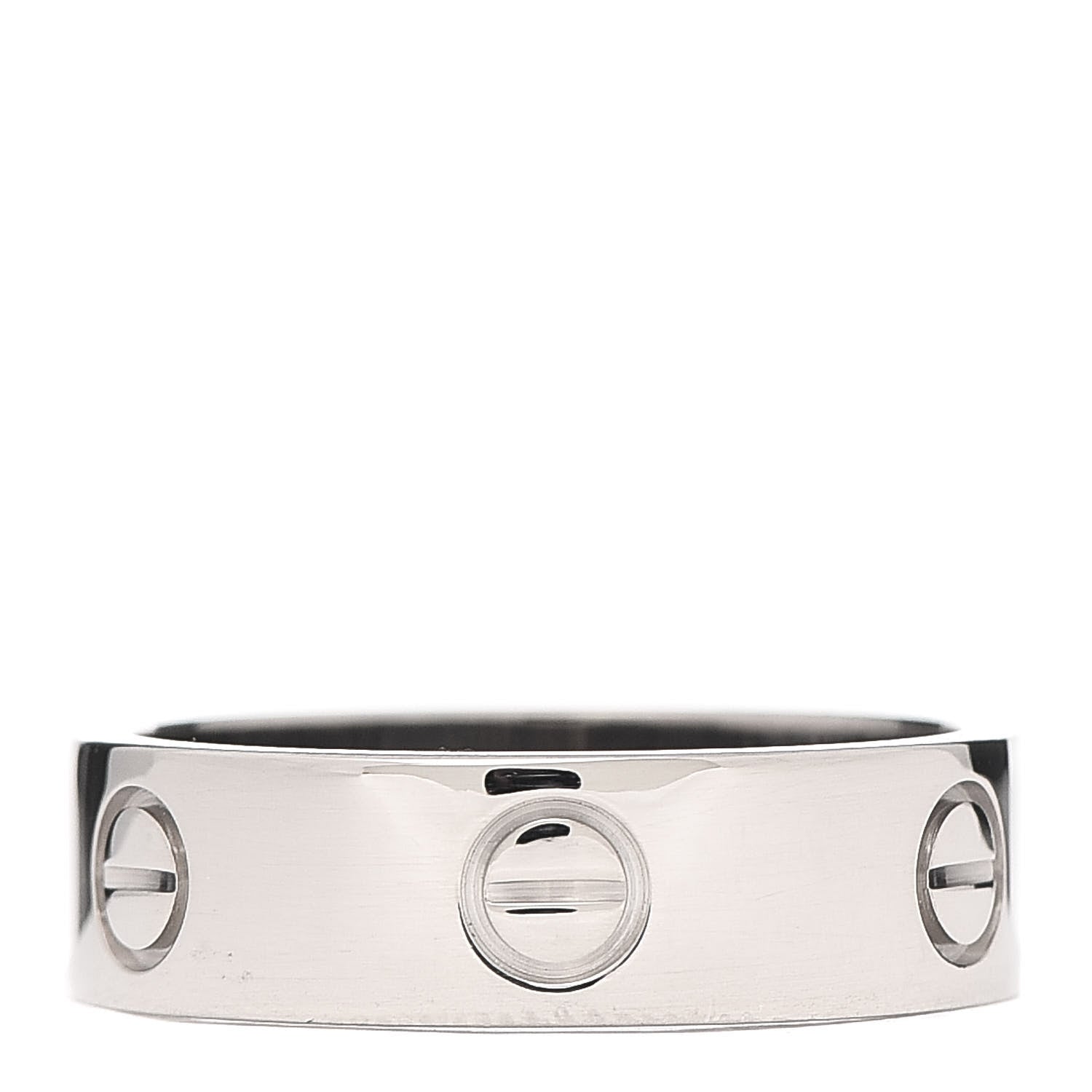 Cartier 18K White Gold 5.5mm LOVE Ring 58 8.25 1 of 4