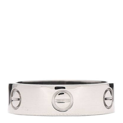 Cartier 18K White Gold 5.5mm LOVE Ring 58 8.25 1 of 4