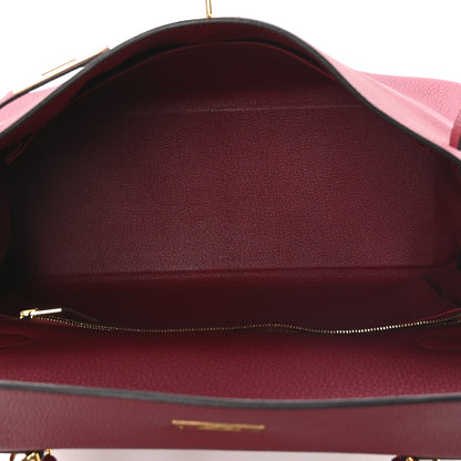 Hermes Togo Kelly Retourne 32 Rubis 5 of 10