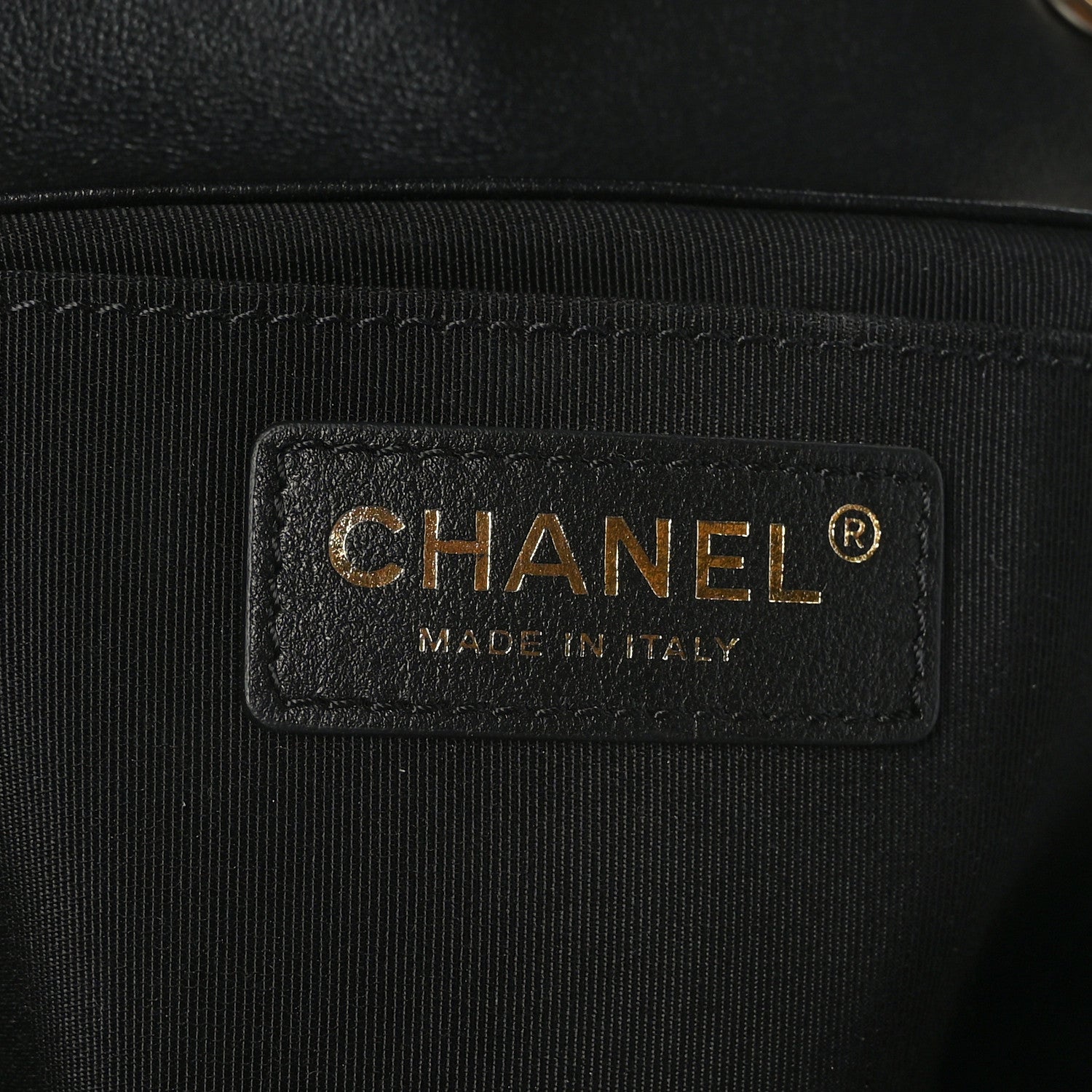 Chanel Calfskin Quilted Medium Bubbly Flap Black 5 of 8
