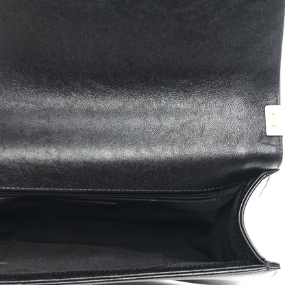 Chanel Caviar Chevron Quilted New Medium Boy Flap Black 5 of 10