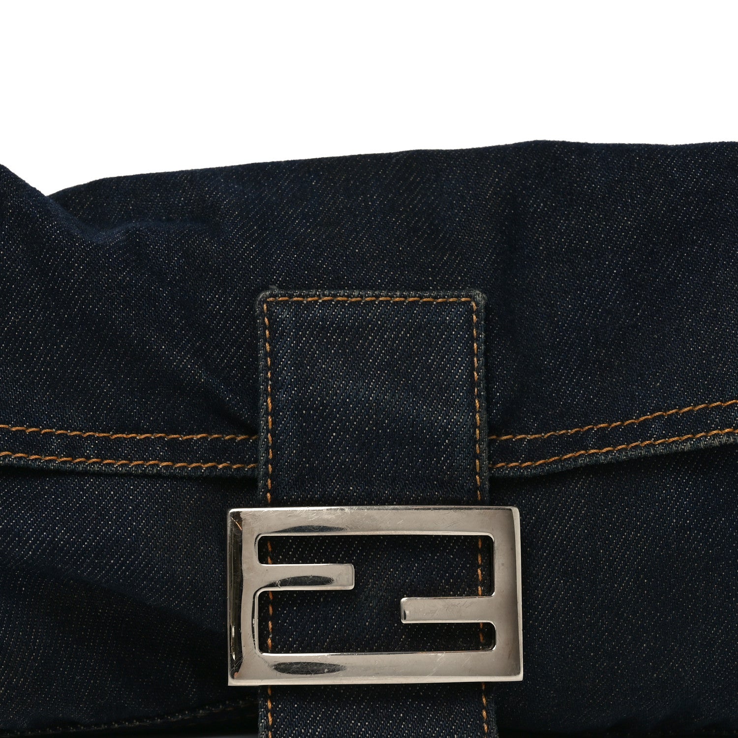 Fendi Denim Baguette Blue 5 of 10