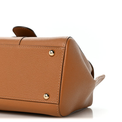Delvaux Grained Calfskin Mini Brillant Satchel Natural 10 of 14