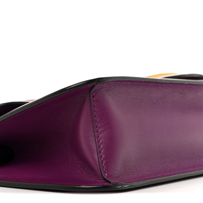 Valentino Garavani Calfskin Vlogo Loco Shoulder Bag Prune 8 of 10