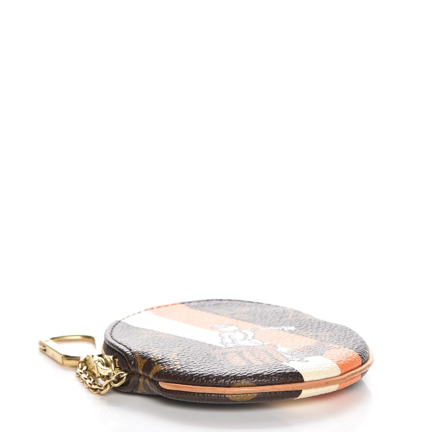 Monogram Groom Round Coin Purse