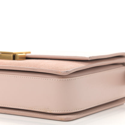 Saint Laurent Smooth Calfskin Suede Medium Bellechasse Bag Marble Pink 11 of 13