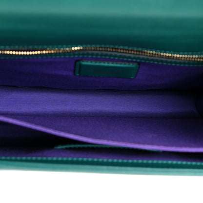 Bulgari Calfskin Serpenti Forever Top Handle Emerald Green 7 of 14