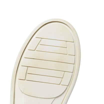 Chanel Calfskin Crocodile Embossed Cocodile High Top Sneakers 36 White 12 of 14