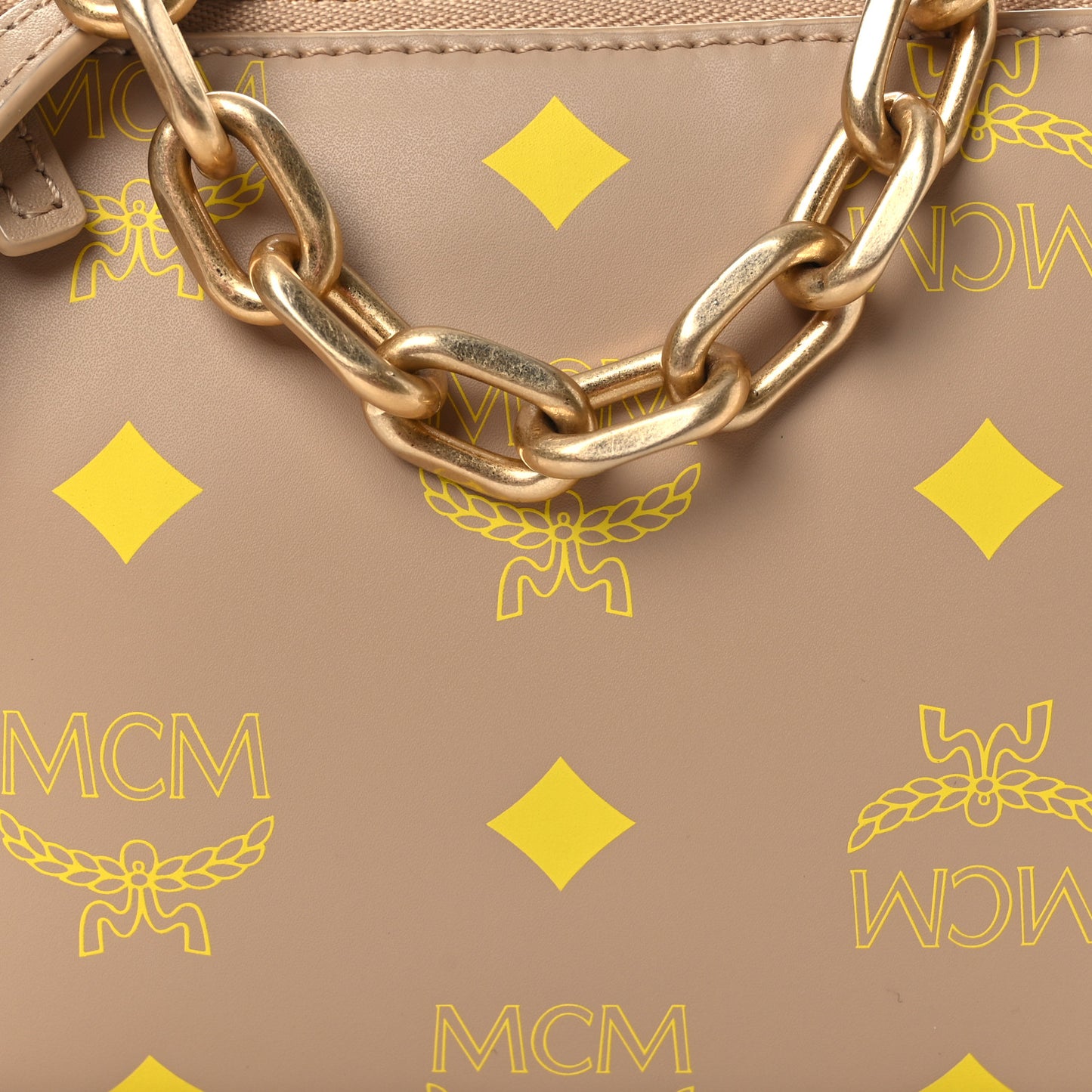 Calfskin Color Splash Mini Pouch on Chain Croissant