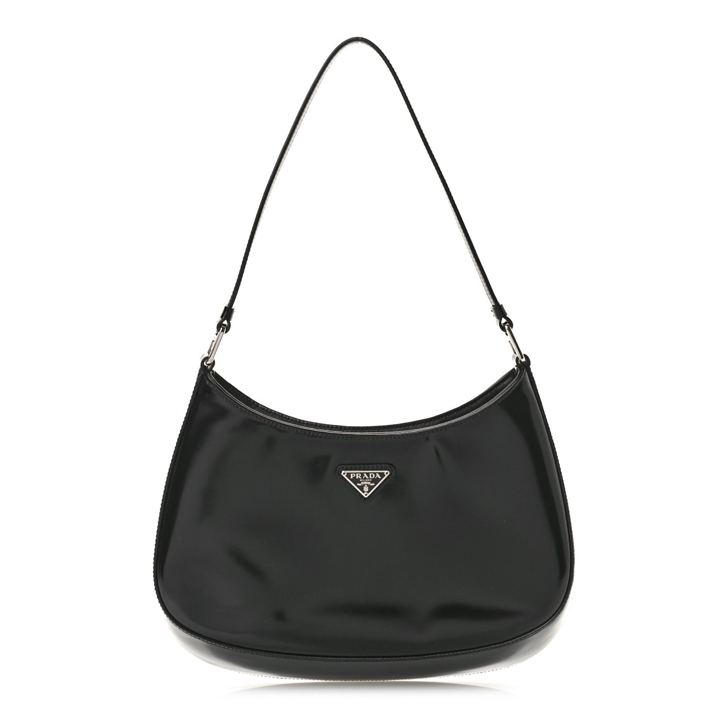Spazzolato Cleo Shoulder Bag Black