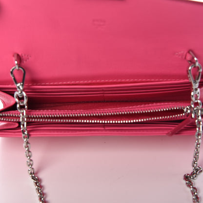 MCM Calfskin Ottomar Large Patricia Wallet On Chain Pink 5 of 8