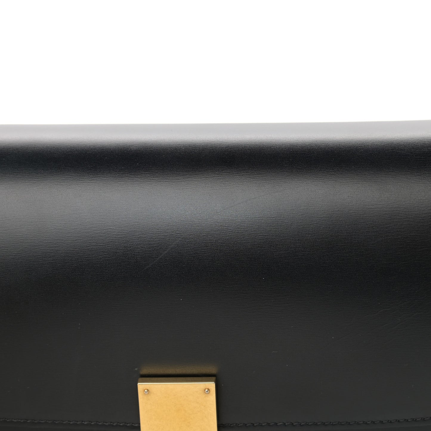 Box Calfskin Medium Classic Box Flap Bag Black