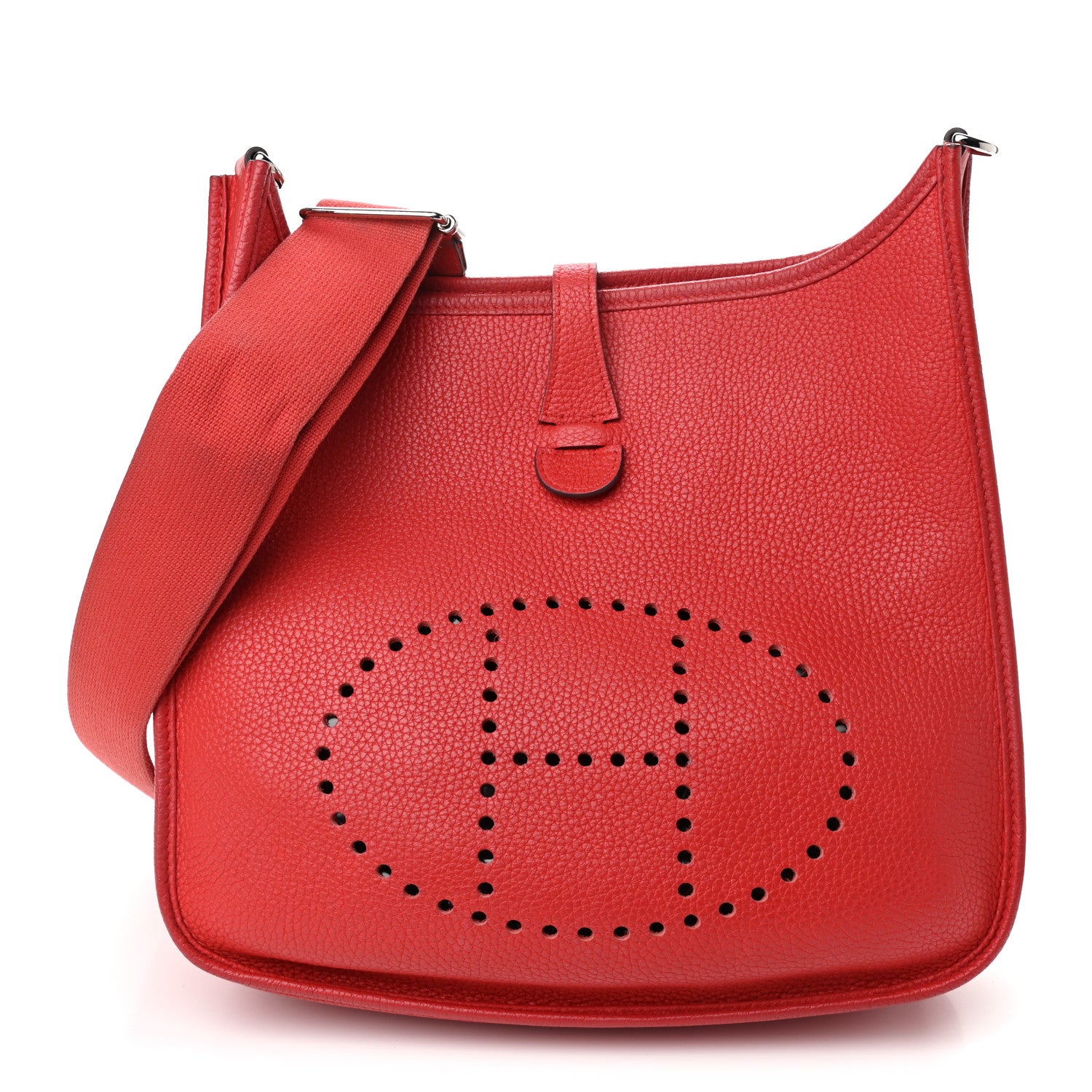 Hermes Taurillon Clemence Evelyne III PM Rouge Tomate 1 of 9