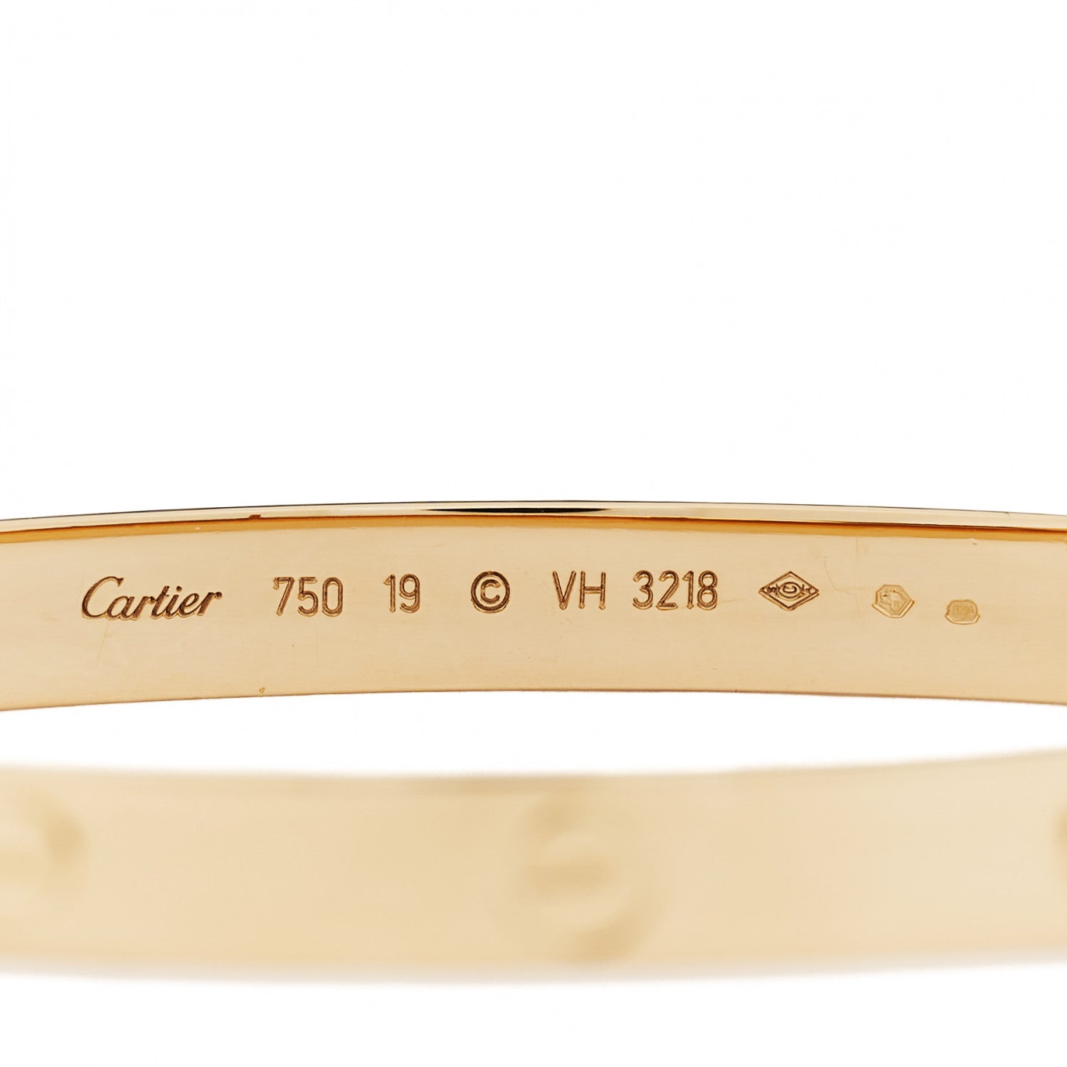 Cartier 18K Yellow Gold LOVE Bracelet 19 3 of 6