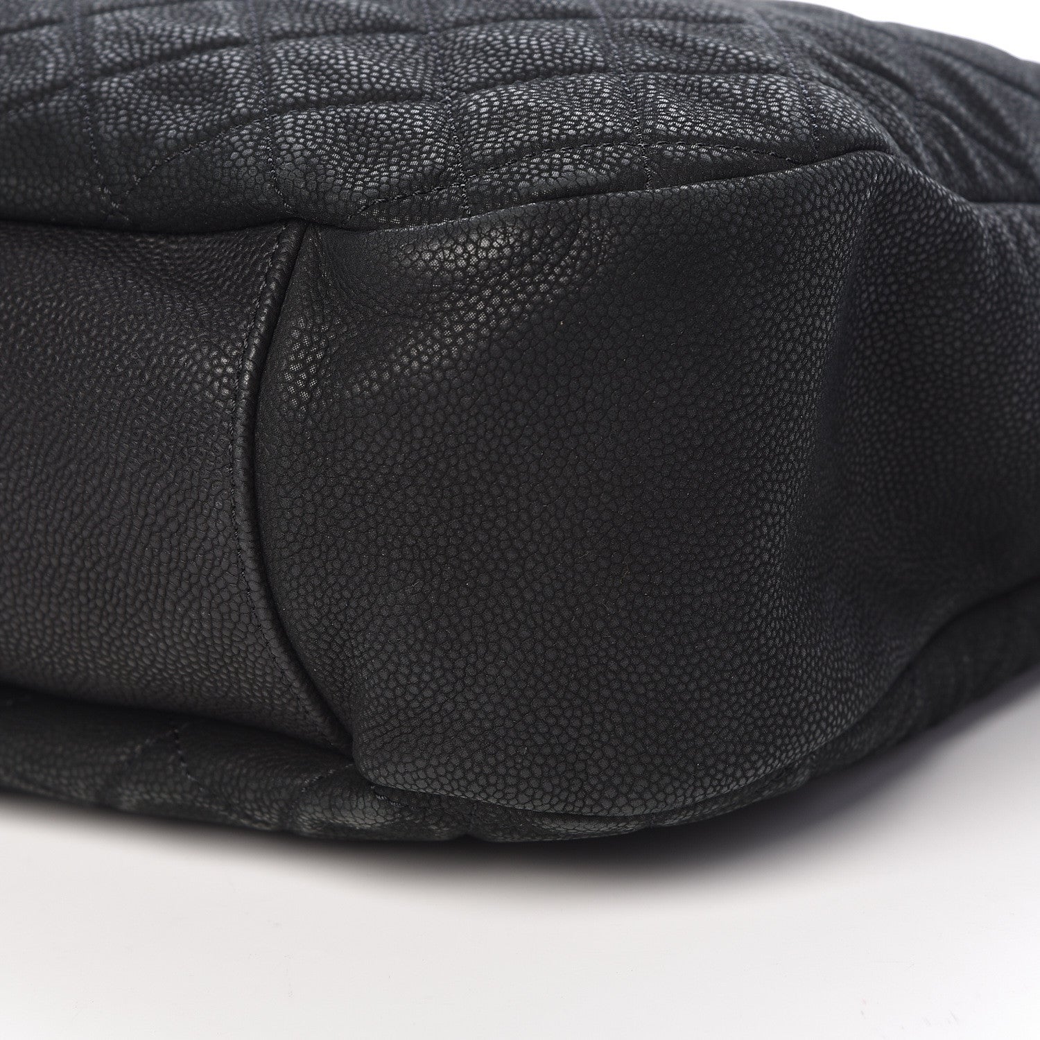 Chanel Iridescent Caviar Quilted Country Chic Hobo Black 7 of 11
