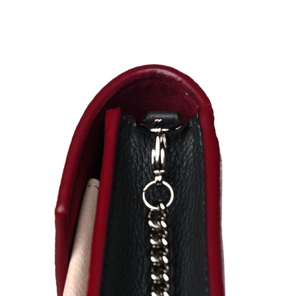 Louis Vuitton Calfskin My Lockme Chain Pochette Lie De Vin Etain Creme 14 of 14
