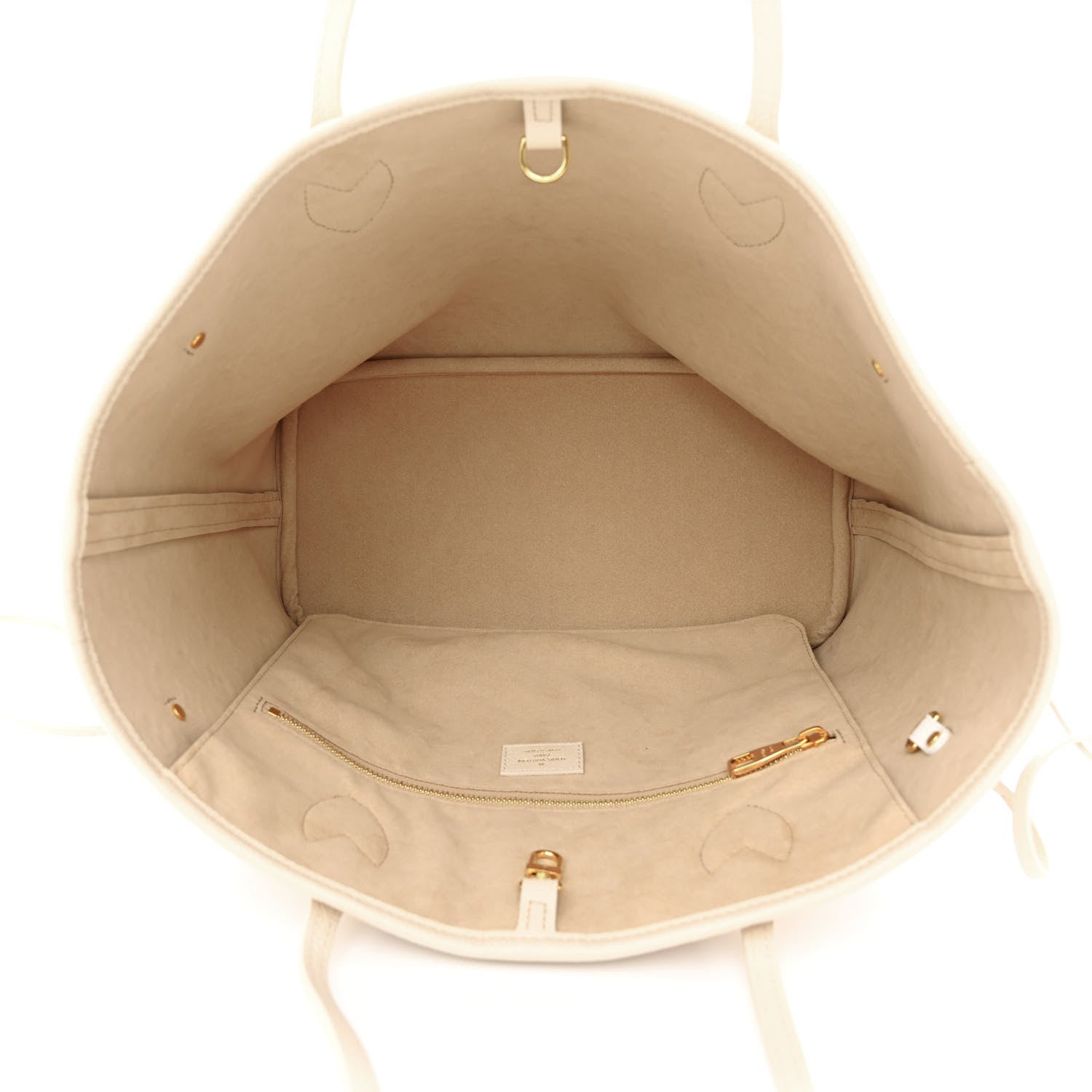 Louis Vuitton Empreinte Monogram Spring In The City Neverfull MM Kaki Beige Cream 5 of 9