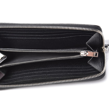 Saint Laurent Grained Calfskin Rive Gauche Zip Around Wallet Black 5 of 7