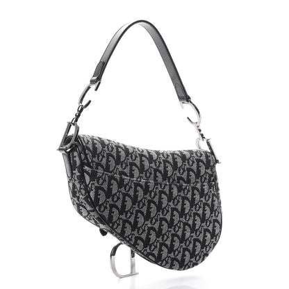 Christian Dior Monogram Saddle Bag Black 3 of 7