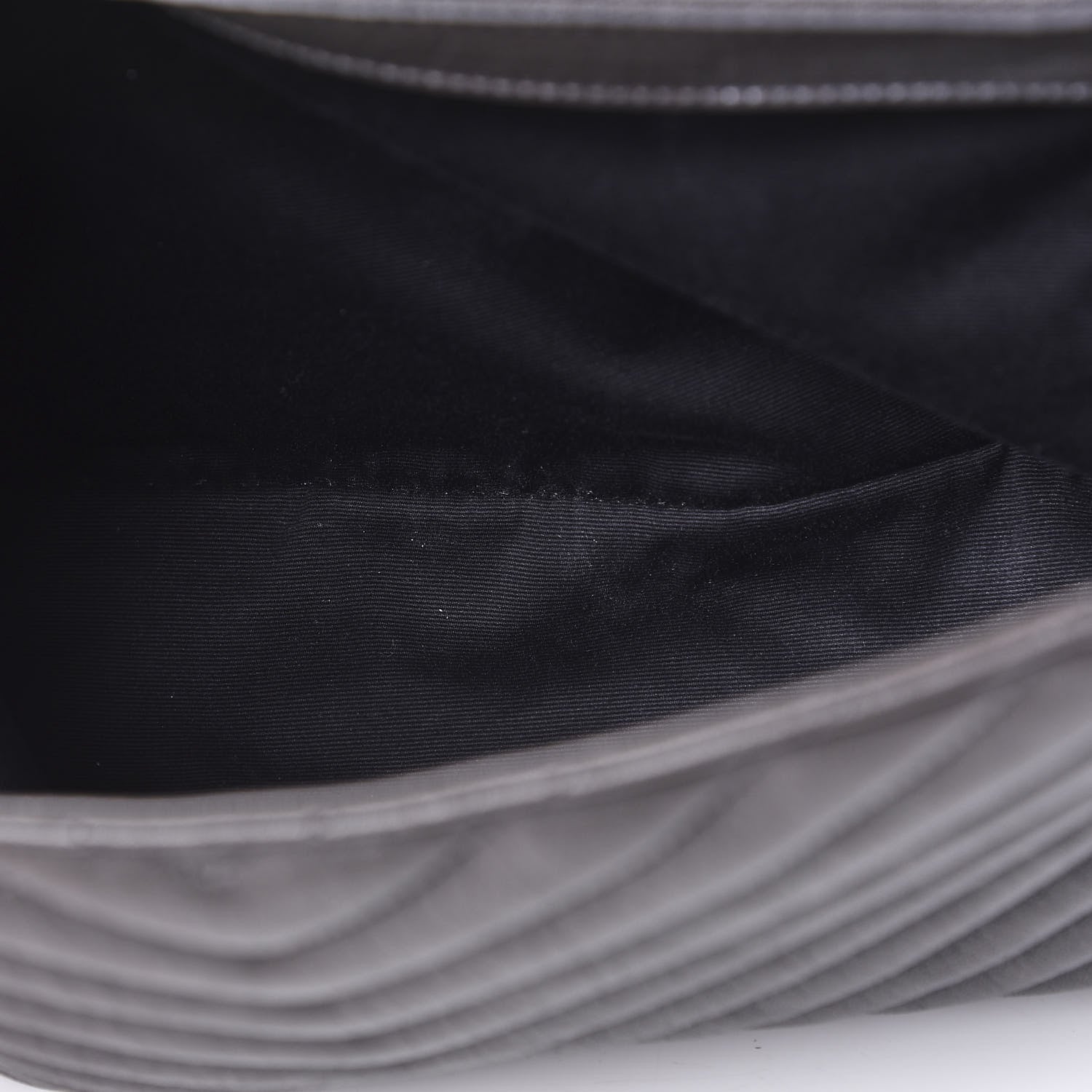 Saint Laurent Sheepskin Matelasse Chevron Monogram Large College Satchel Light Coal 15 of 20