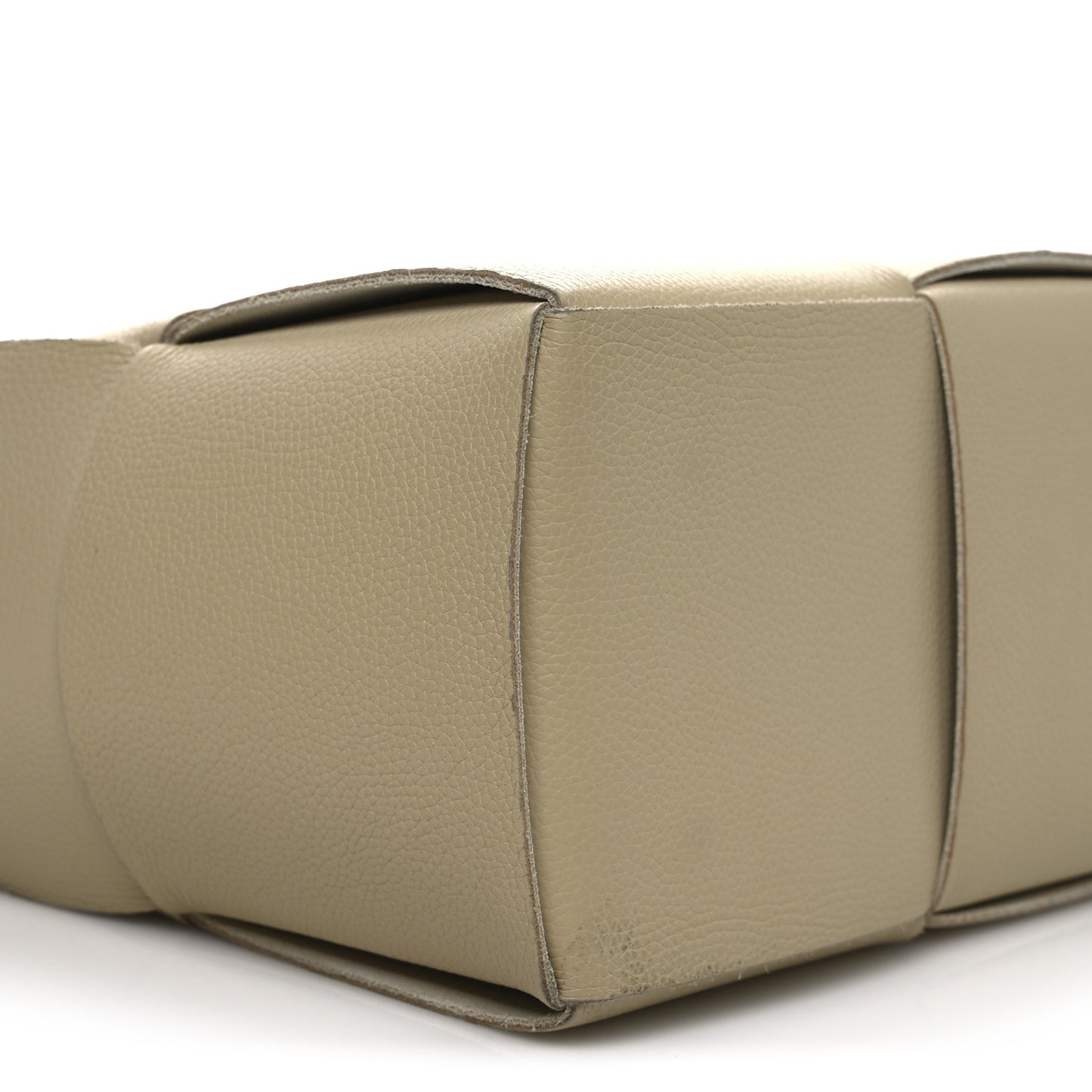 Grained Calfskin Intrecciato Medium Arco Tote Porridge