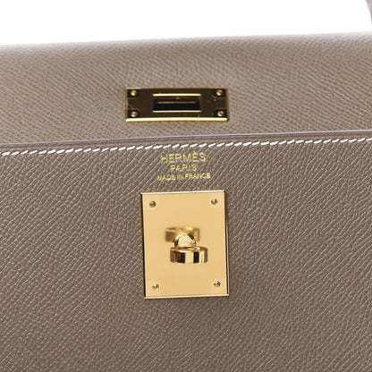 Hermes Epsom Kelly Sellier 32 Etoupe 23 of 34