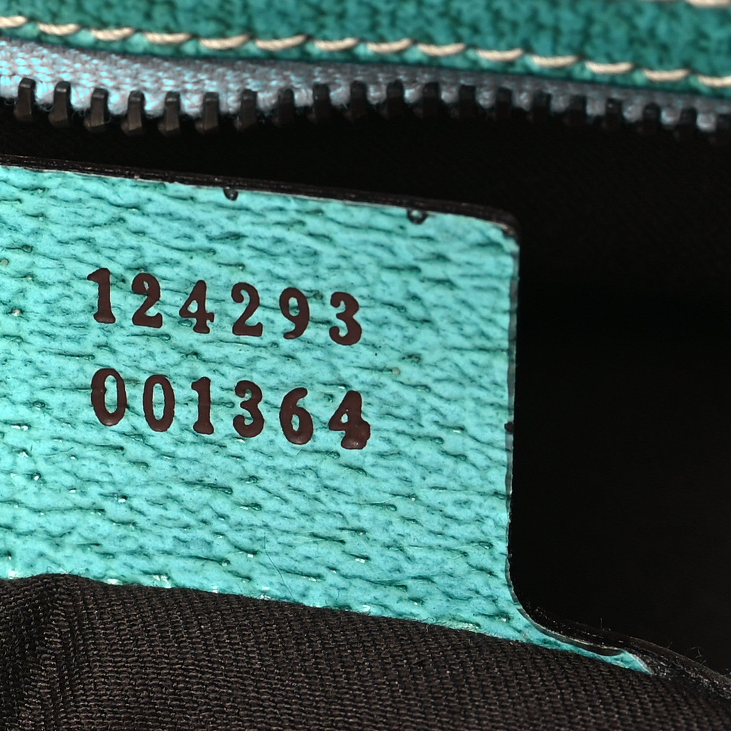 Gucci Monogram Bamboo Top Handle Bag Turquoise 7 of 9