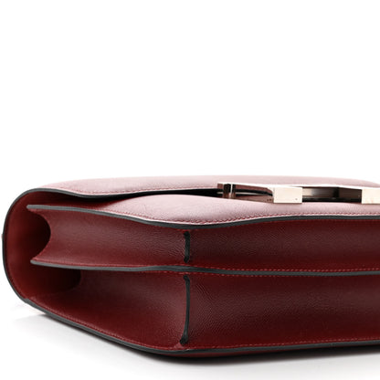 Hermes Grained Monsieur Constance 24 Rouge H 9 of 11