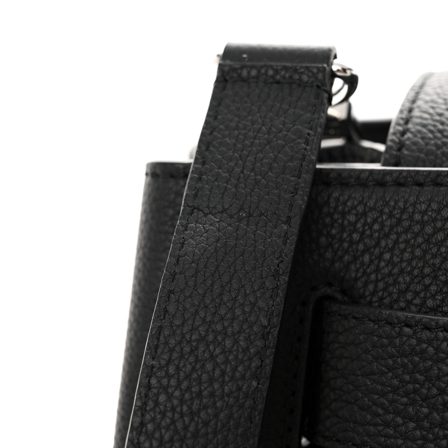 Louis Vuitton Millesime Calfskin Georges Tote MM Black 12 of 13