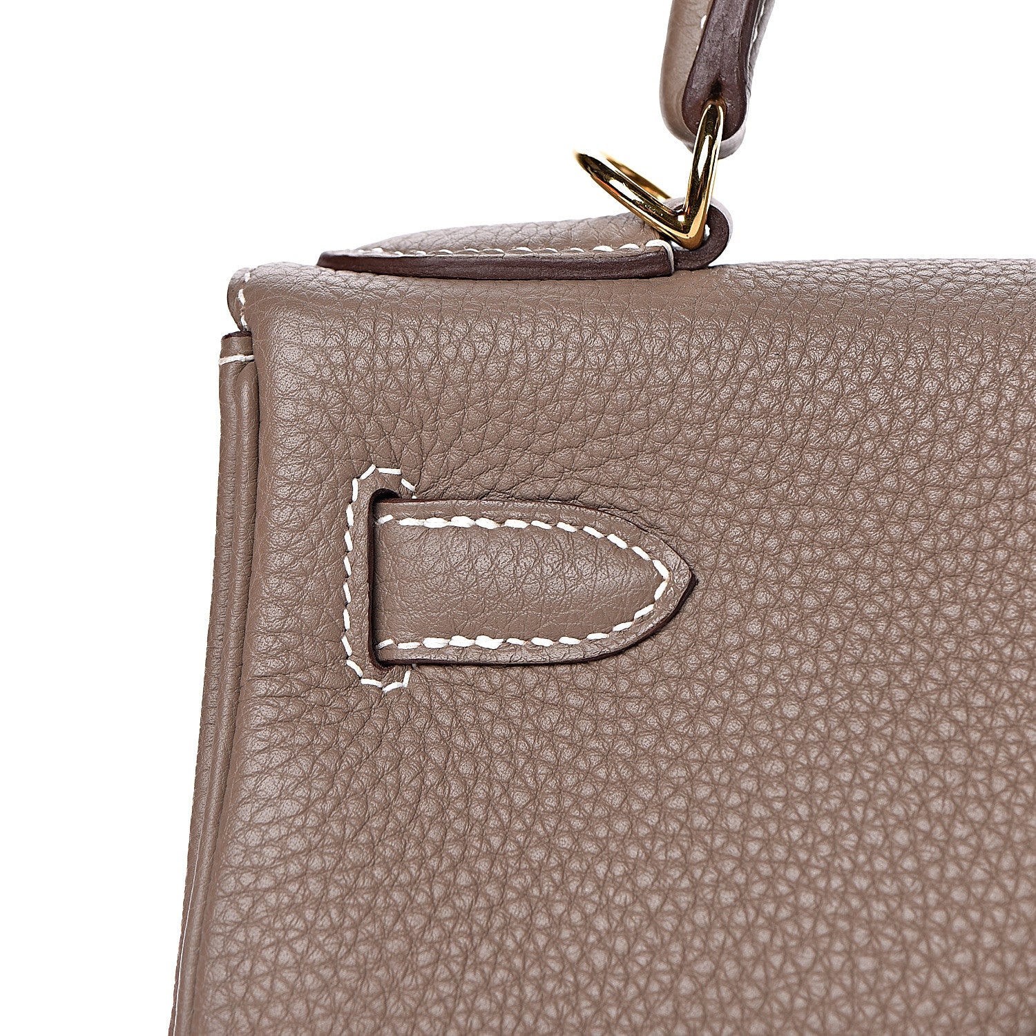Hermes Togo Kelly Retourne 28 Etoupe 13 of 38