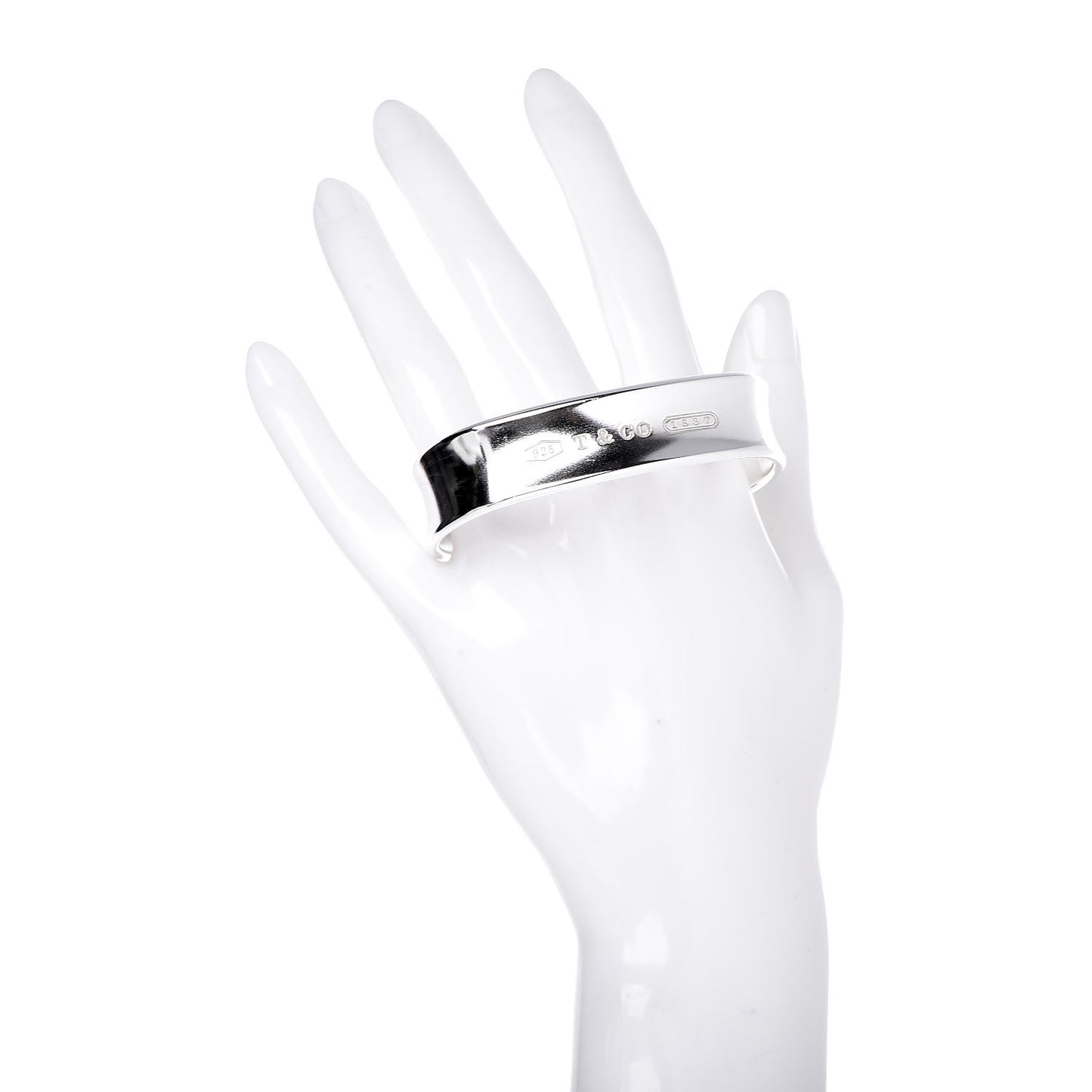 Sterling Silver 1837 Cushion Bangle Bracelet