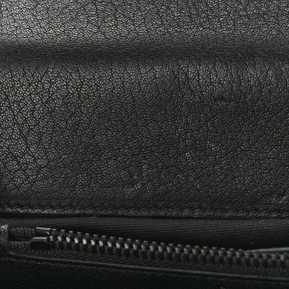 Saint Laurent Sheepskin Matelasse Chevron Monogram Monochrome Medium College Bag Black 12 of 12