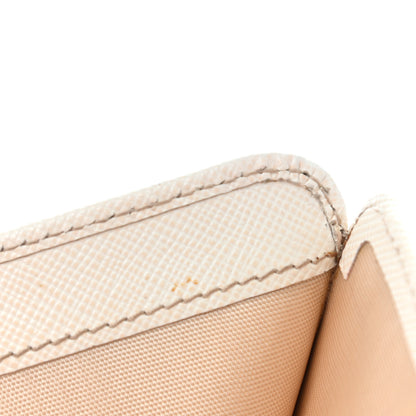 Prada Saffiano Metal Compact Wallet Talco 14 of 24