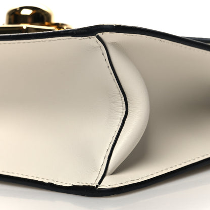 Prada Saffiano Soft Calfskin Chain Shoulder Bag White 9 of 9