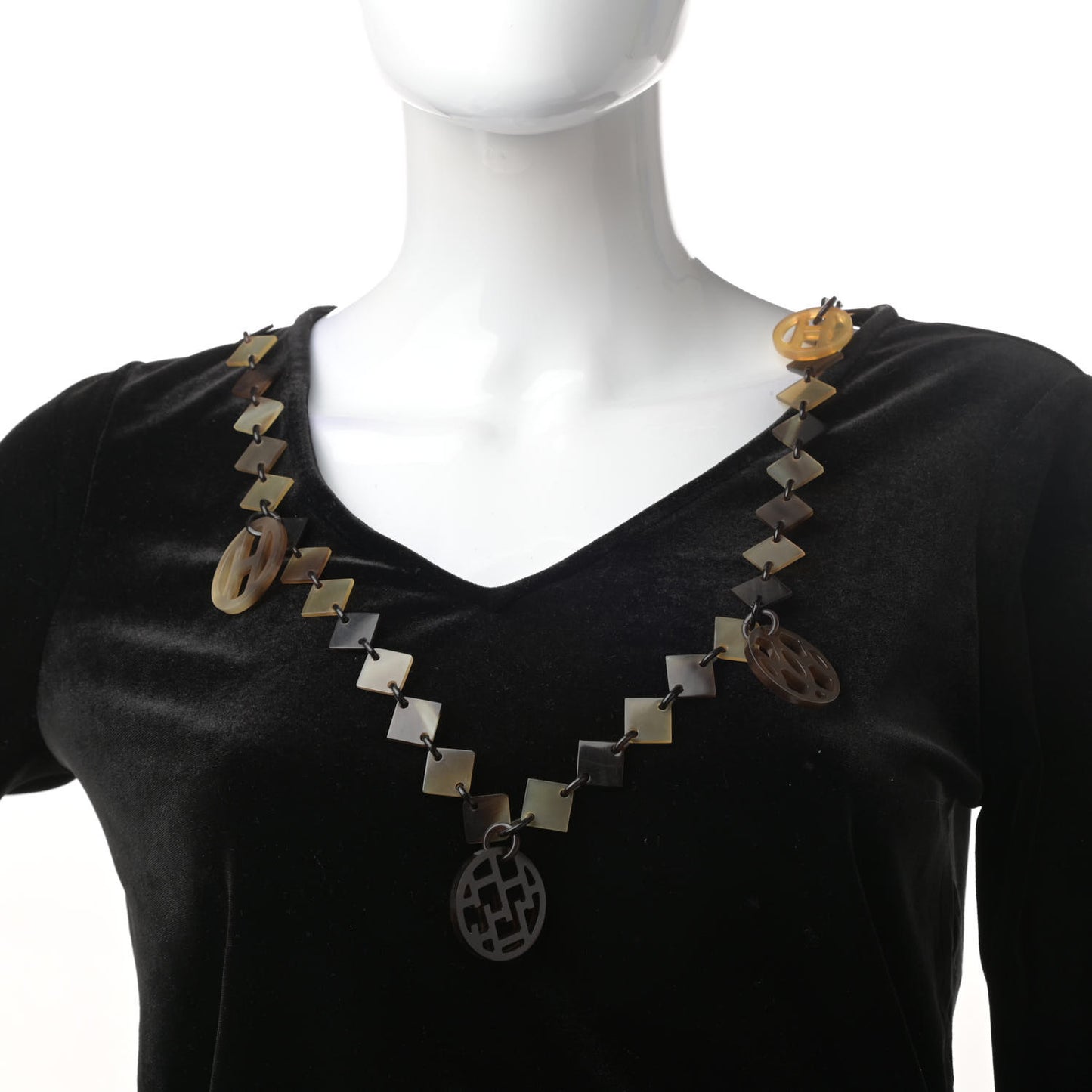 Buffalo Horn Lacquer Deva Necklace