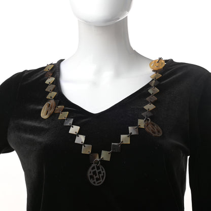 Hermes Buffalo Horn Lacquer Deva Necklace 2 of 7